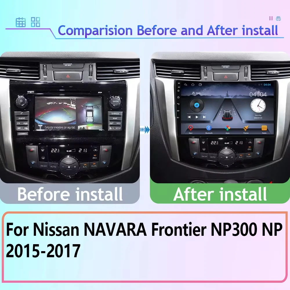 Android For Nissan NAVARA Frontier NP300 2016-2018 Accessories Auto Radio Multimedia Navigation WiFi Screen Dash Cam No 2din