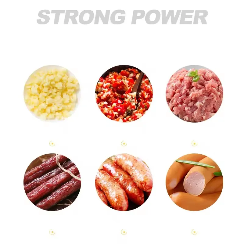 เครื่องบดเนื้อสด เครื่องบดเนื้อสแตนเลสพร้อมมอเตอร์ใหม่สําหรับใช้ในบ้าน ร้านอาหาร ร้านขายอาหาร