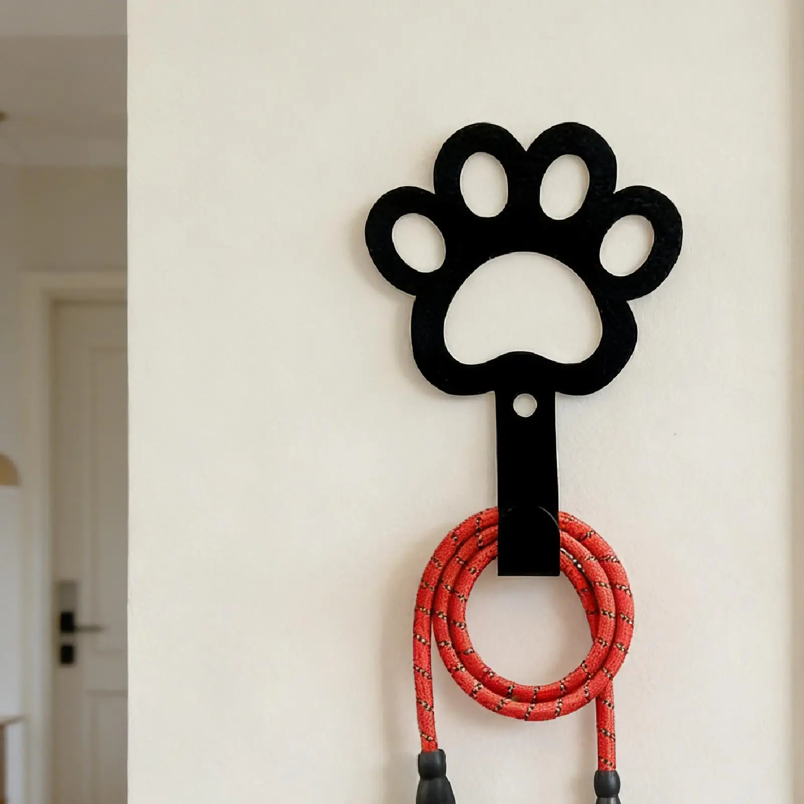 Gancho para correa de perro – Soporte de pared con forma de pata - imagen 2