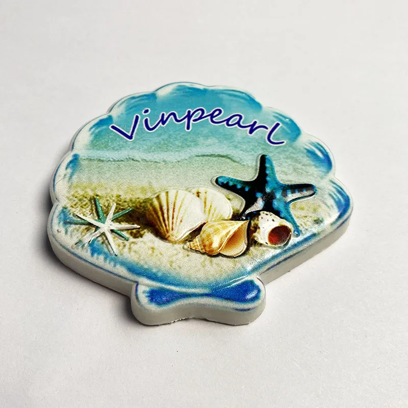 Vietnam tourist souvenirs Home decoration items Sea shell 3D stereo refrigerator sticker collection arts and crafts gifts