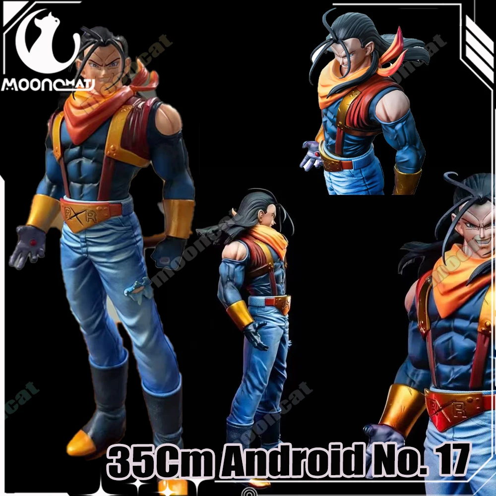 

35cm Dragon Ball Z Figure Android 17 Anime Figures Super Android 17 Figurine Gk Statue Model Collection Room Decora Desk Toys