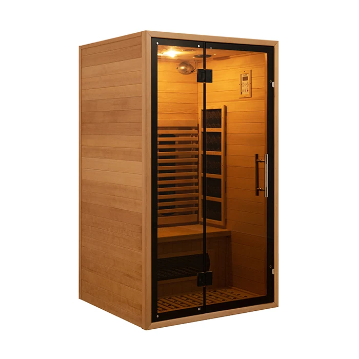 Red Light Therapy Hemlock/Cedar 2 Person Indoor Sauna Room
