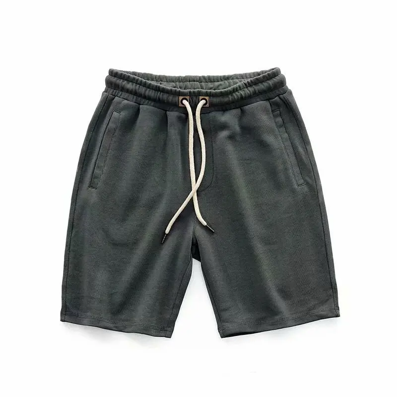 الرجال عادية القطن محبوك orts الصيف التدريب السراويل الرياضية العلامة التجارية العصرية ملابس خارجية INS تي شيرت أرباع طول مستقيم الساق