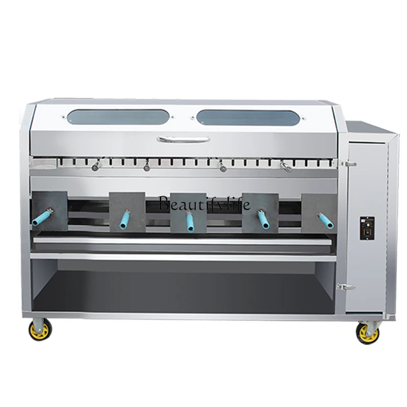02*Coal Gas Roast Lamb Leg Lamb Chop Stove Commercial Automatic Oven Charcoal Smokeless Rabbit Roast Chicken Special Oven