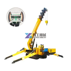 10m Lifting Height Mini Electric Spider Crane with Telescopic Boom for Sale