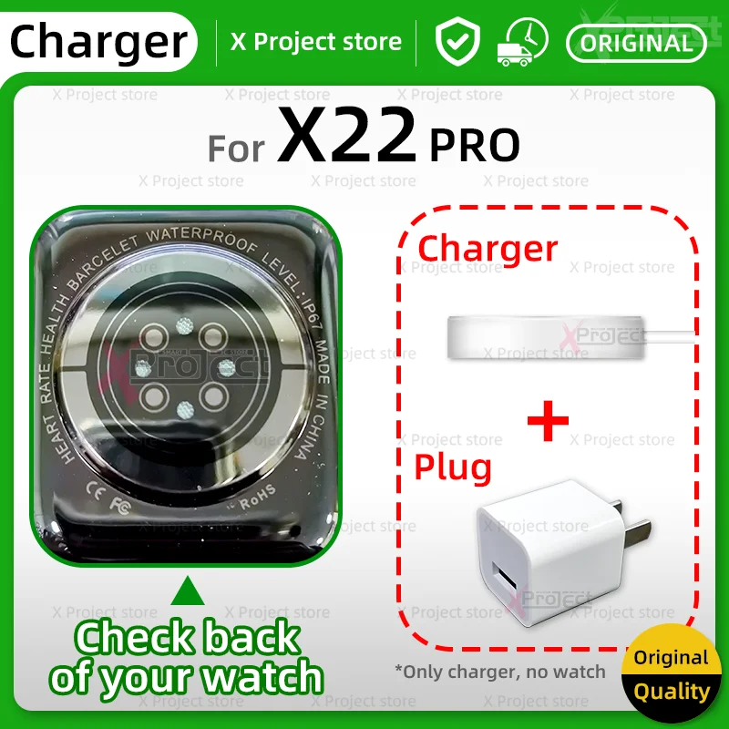 X22 PRO สมาร์ทนาฬิกาไร้สาย Charger สายสำหรับ X22PRO Smartwatch Series 7แม่เหล็ก USB ชาร์จเดิมสนับสนุน M26 PLUS