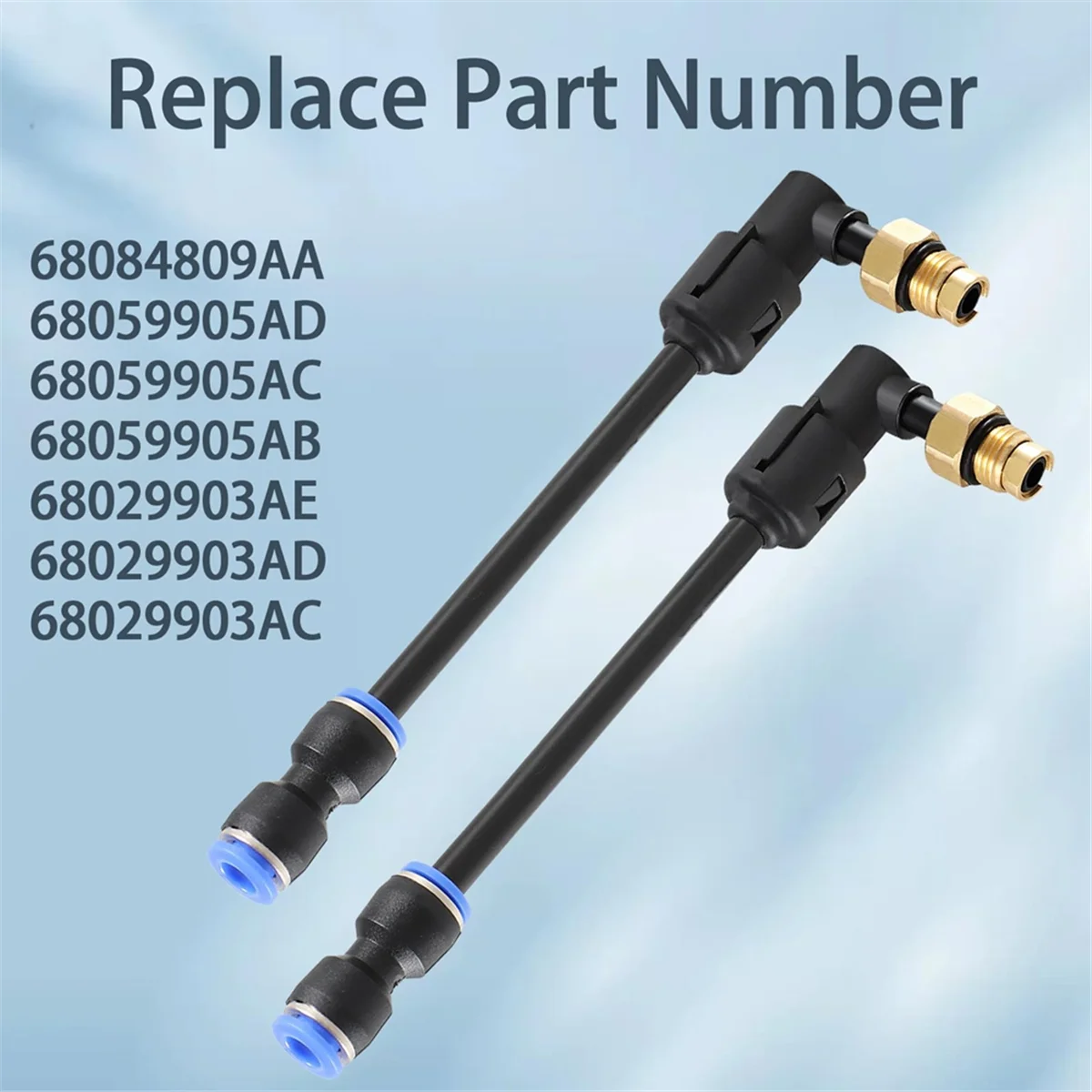 2025 nuevos kits de reparación de puntal de aire de codo de suspensión de 2 piezas con mangueras para Grand 2011-2020, reemplazar: 68084809 AA