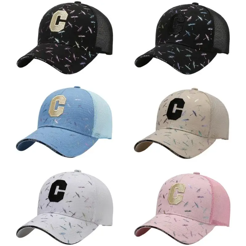 

652F Men Women Sun Hat Korean Styles Baseball Cap Breathable Outdoor Sports Cap Visors Hat For Hiking Camping Sports