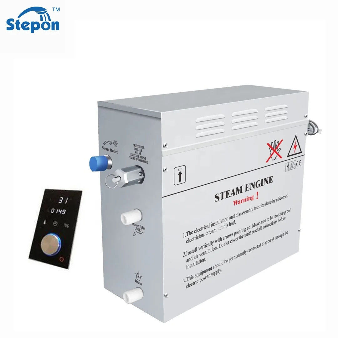 Stepon smart control panel steam generator electric steam generator for shower room Foshan manufacturer steam generator for home