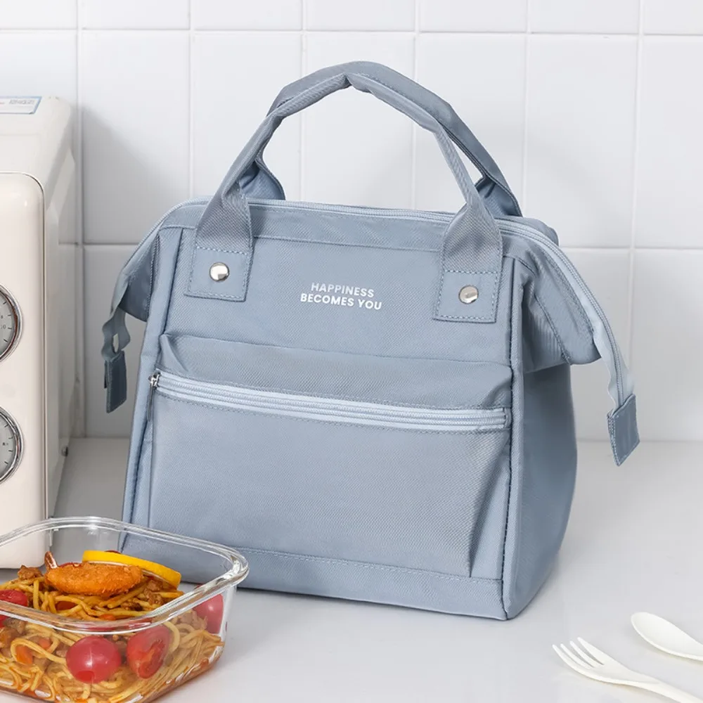

High Quality Portable Lunch Bag Thickened with Handle Cooler Bag Waterproof Oxford Cloth Picnic Storage Bag