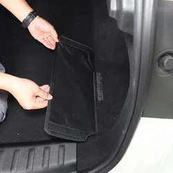 For BMW X1 IX1 U11 2023-2024 Oxford Cloth Black Car Trunk Storage Bag Separated Panel Car Accessories