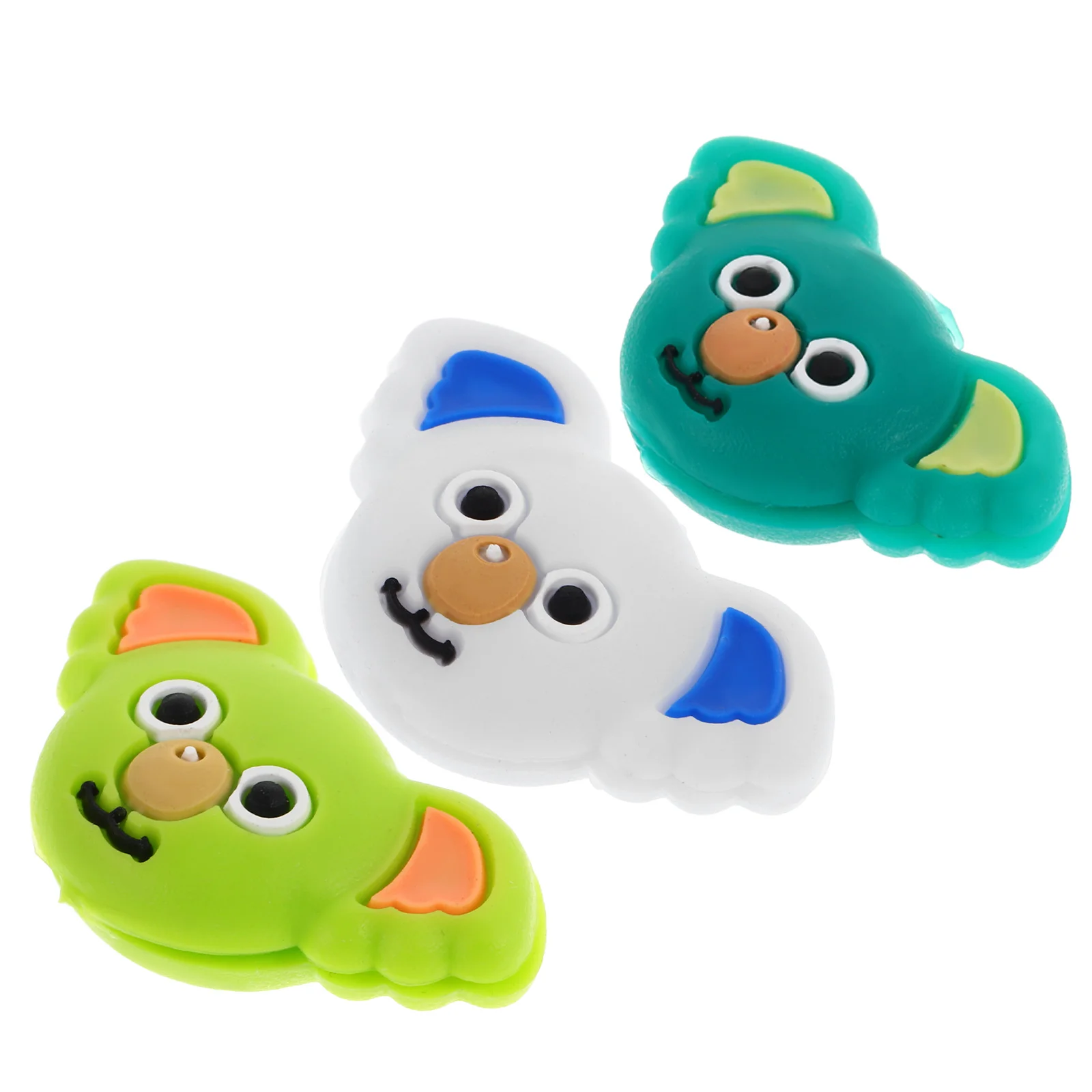 

3pcs Cartoon Animal Racket Shock Absorber Silicone Tennis Vibration Dampener Cute Koala Design Easy Install Thick Racquet String