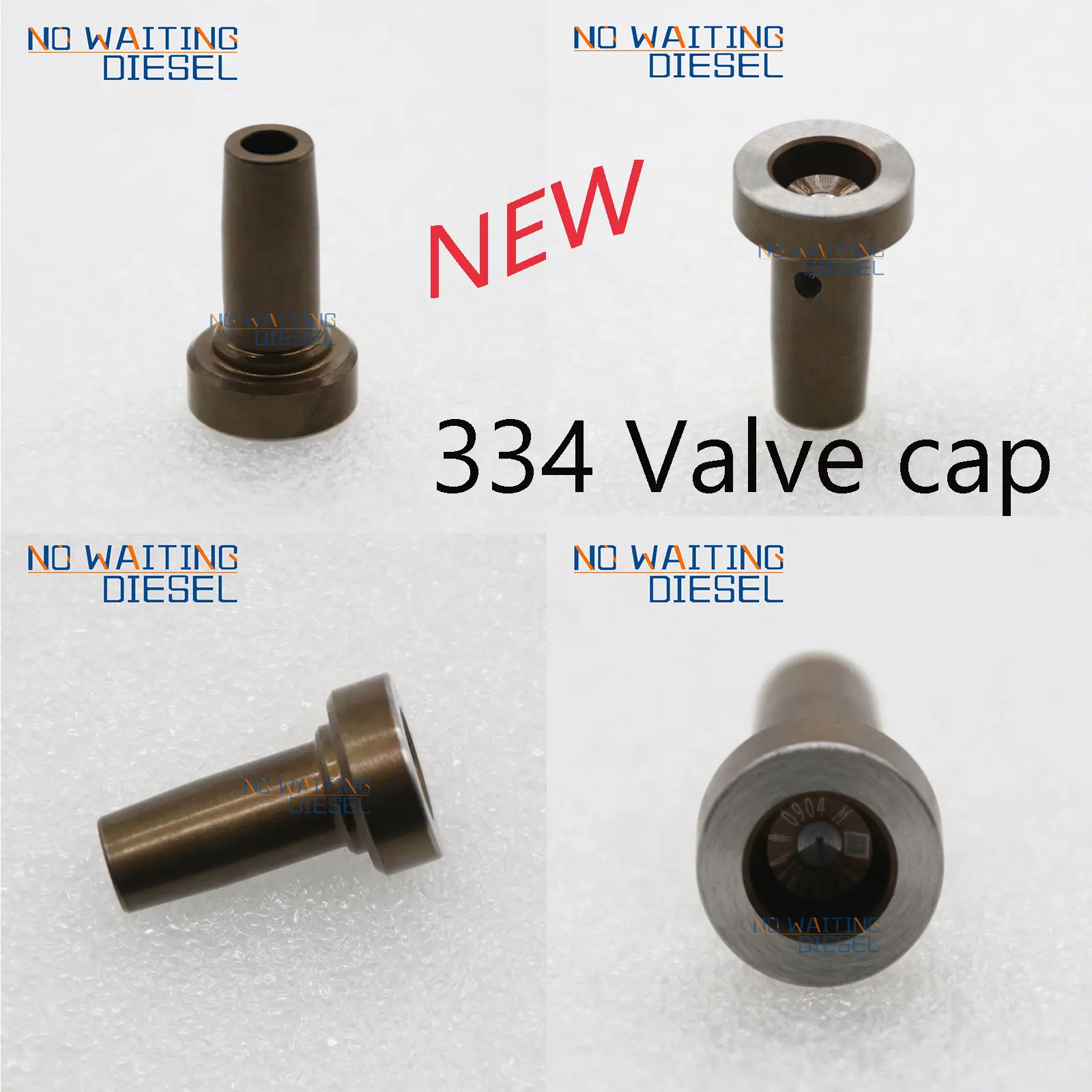 4 PCS F00VC01334 Valve Seat Diesel Injector Control Valve Cap 334 Injection 334 Valve Bonnet Valve Head For For Bosch 110 Series