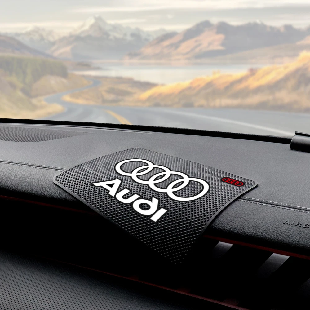 Anti-Slip Car Dashboard Sticky Phone Holder Silicone-Mat For Audi A4 A1 A6 C6 Q3 Q5 C7 8I A3 B8 8P B9 A5 Valve core Accessories