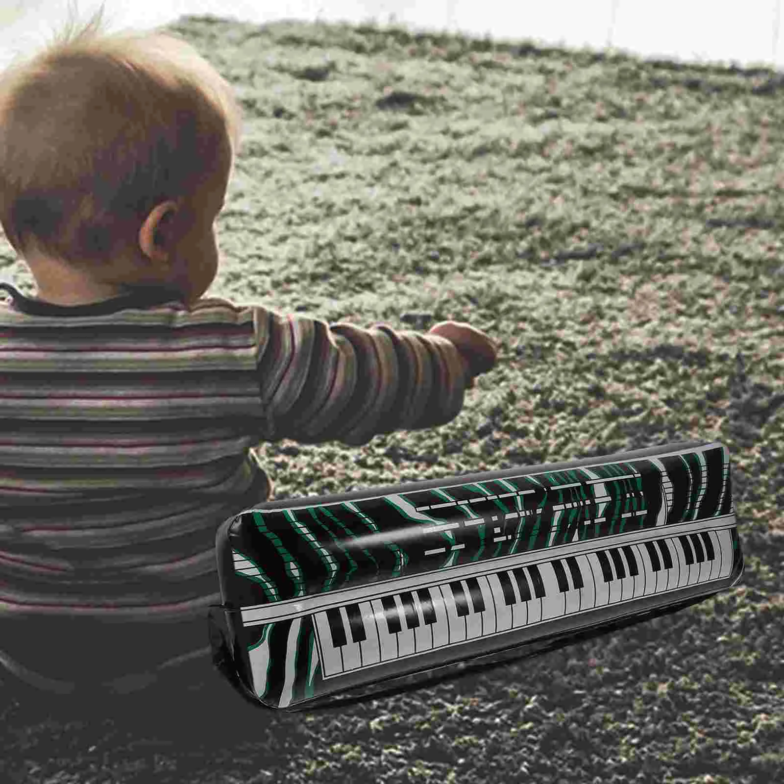 Toy Inflatable Electronic Keyboard PVC Instrument Keyboards Musical Inflation Child