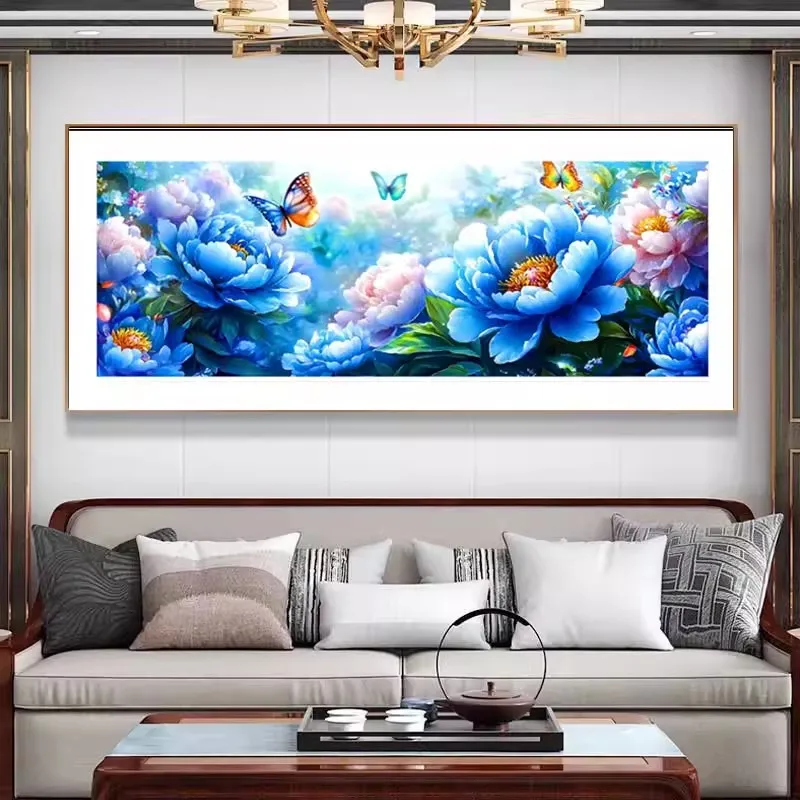 

Наборы для вышивания крестиком 11CT и 9CT: Красивые цветы и бабочки, готовые крестиком вышитые изображения, полный комплект для вышивания