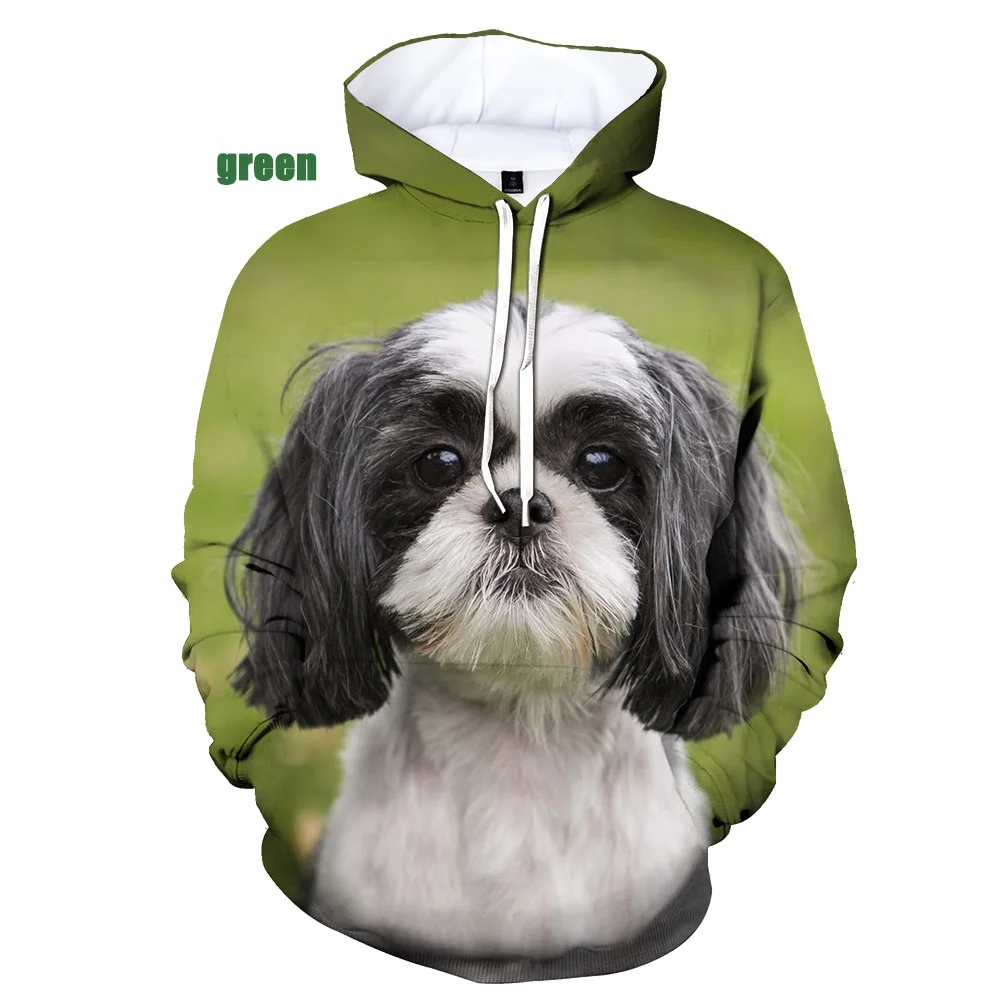 

Animal Cute Shih Tzu Dog 3D Printed Hoodie Dog Hoodies Funny Sweatshirts Casual Hip Hop Oversized Clothing