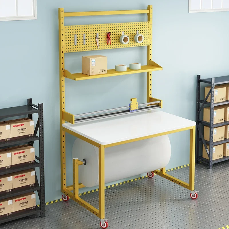 Commercial packing  Packaging  Film cutting  Bubble film cutting table E-commerce express sealing workbench rack