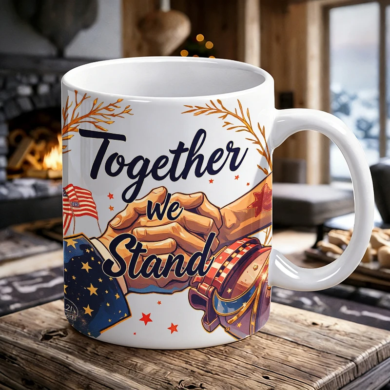 

Independence Day Mug Coffee Cup Ceramic Cup United We Stand A Patriotic Tribute