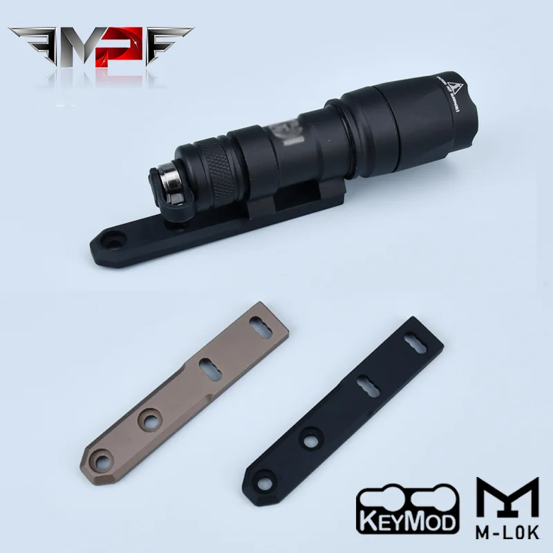 Airsoft accessories Flashlight Base ARIS Inline Scout Light Mount Fit glock 17 M-Lok Keymod Surefir M300 M600 picatinny rail