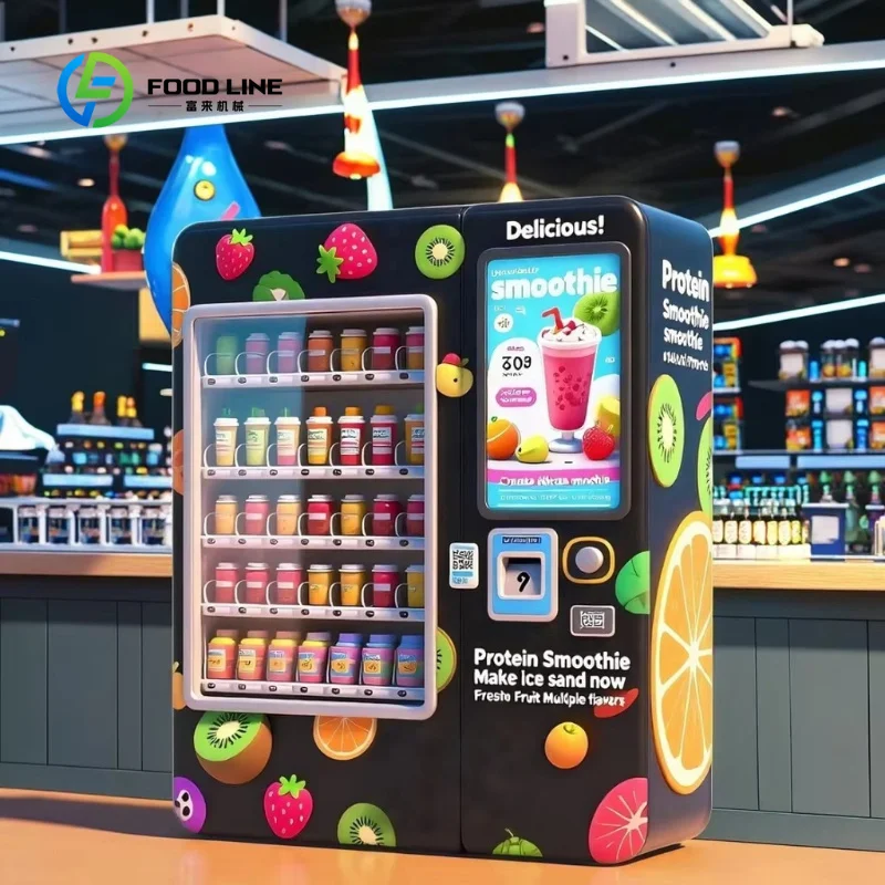 Customized Hot Selling Frozen Fruit Smoothie Vending Machine, Automatic Cup Blender for Fresh & Refreshing Drinks