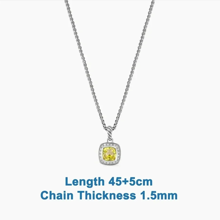 

High Quality Dy Jewelry 925 Sterling Silver Pendant Necklace Glamour Stylish Athens