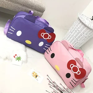 Sanrio-Hello Kitty seyahat çantası kadın su geçirmez, büyük kapasiteli, sırt çantası çizgi film, çanta taşınabilir, seyahat yürüyüşü, burs, atletik, sevimli, 1 adet En çok satılan 12 el çantası hello kitty-no. 10