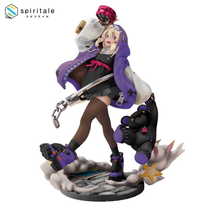 Original Spiritale Bridget Guilty Gear Purple ver Genuine Anime Figure Genuine Collectible Model Satuette Dolls Ornament Gifts