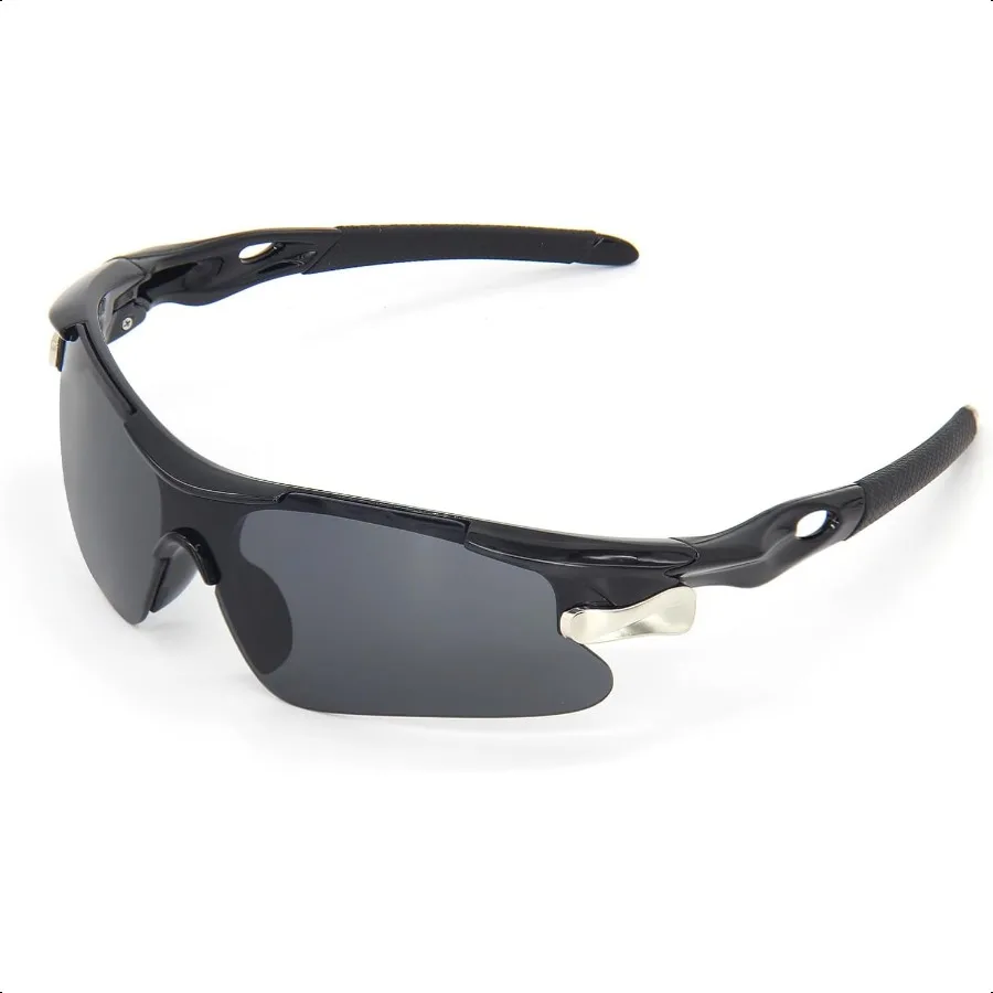 

Sports Sunglasses UV400 Protection Shatterproof Lightweight Frame for Outdoor Running Cycling Hiking Black