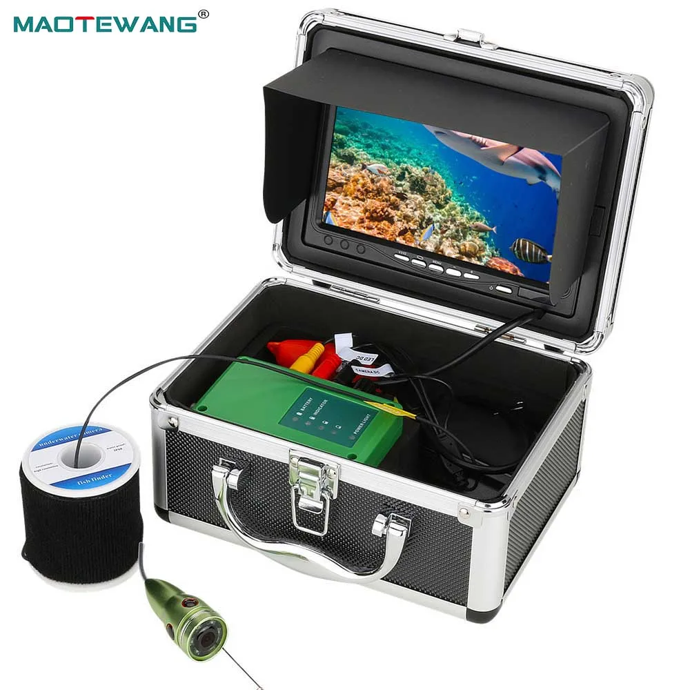 

MAOTEWANG Underwater Fishing Camera 1000TVL 6W IR LED Fish Finder With 7Inch Color Monitor 10M 15M 20M 30M For Ice Sea Fishing