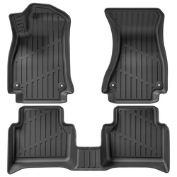 Custom 3D TPE Car Floor Mat for Audi A4L 2017-2024 Waterproof Non-slip All Weather Car Mats Carpet Car Foot Mat