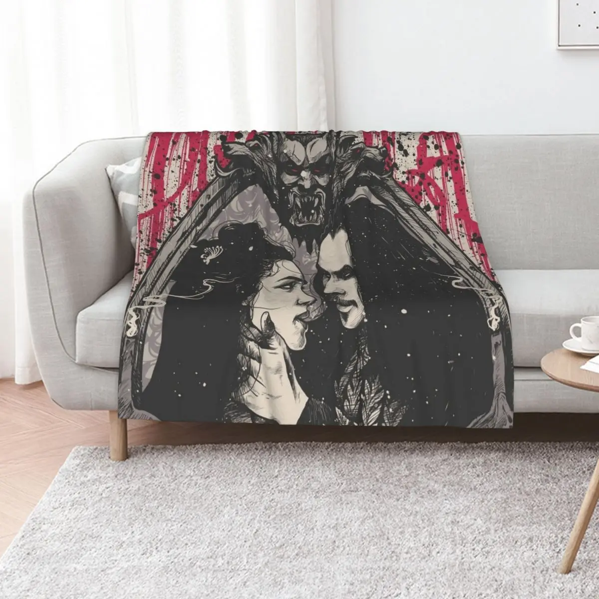 Bram Stoker's Dracula Love Throw Blanket Multi-Purpose bed plaid Decorative Sofa Travel Flannel For Baby Blankets