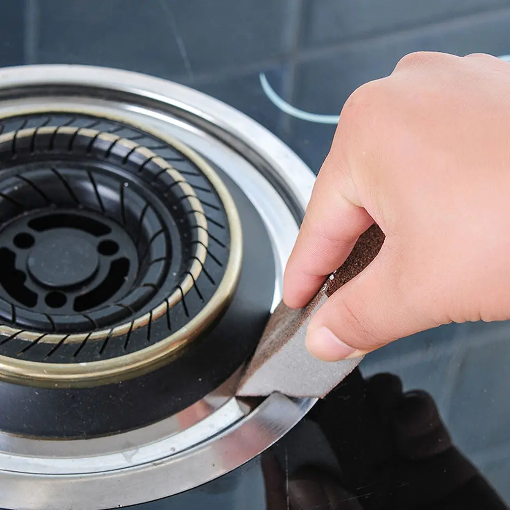 

10Pcs Powerful Emery Sponges Kitchen Cleaning Pads Rust Removing Pot Washing Scrubbing Sponges Kitchen Cleaning Brush