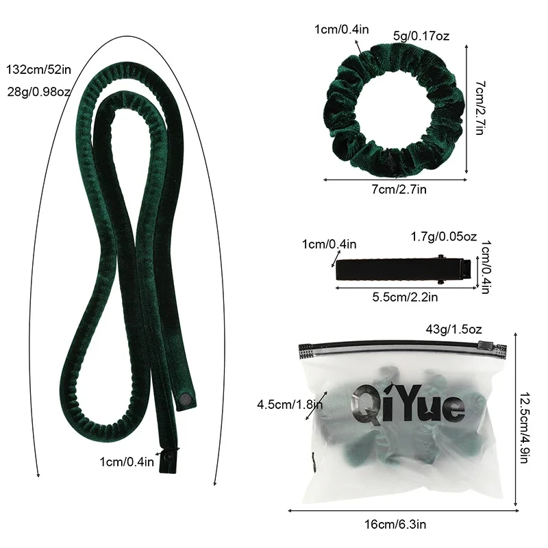 1 Sets Heatless Curling Rod Hoofdband Geen Warmte Roller Slapen's nachts Zachte Flexi Rod Lui Haar Krultang Haar Styling Make Up Tool