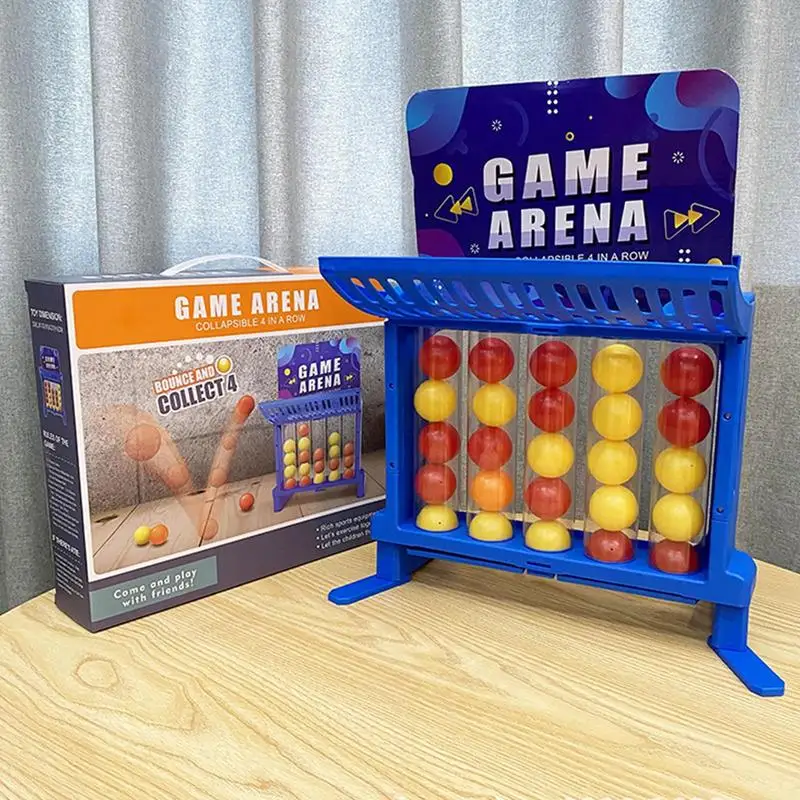 

Jumping Ball Tabletop Game Shooting Board Catapult Fingertip Connect the Balls of Same Colour in a Row for Party Favors