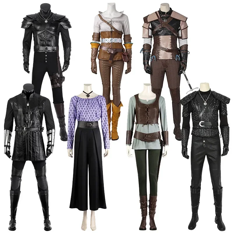 

Game The Witcher 3 Wild Cosplay Hunt Costume Rivia Cirilla COS Outftis Halloween Carnival Party Role Play Idea Clothes New