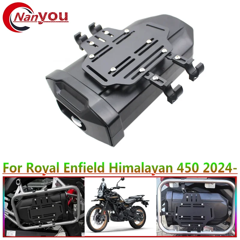 For Royal Enfield Himalayan 450 2024- New Concealed 3.8 Liters Storage Box Expedition Vehicle Universal Toolbox