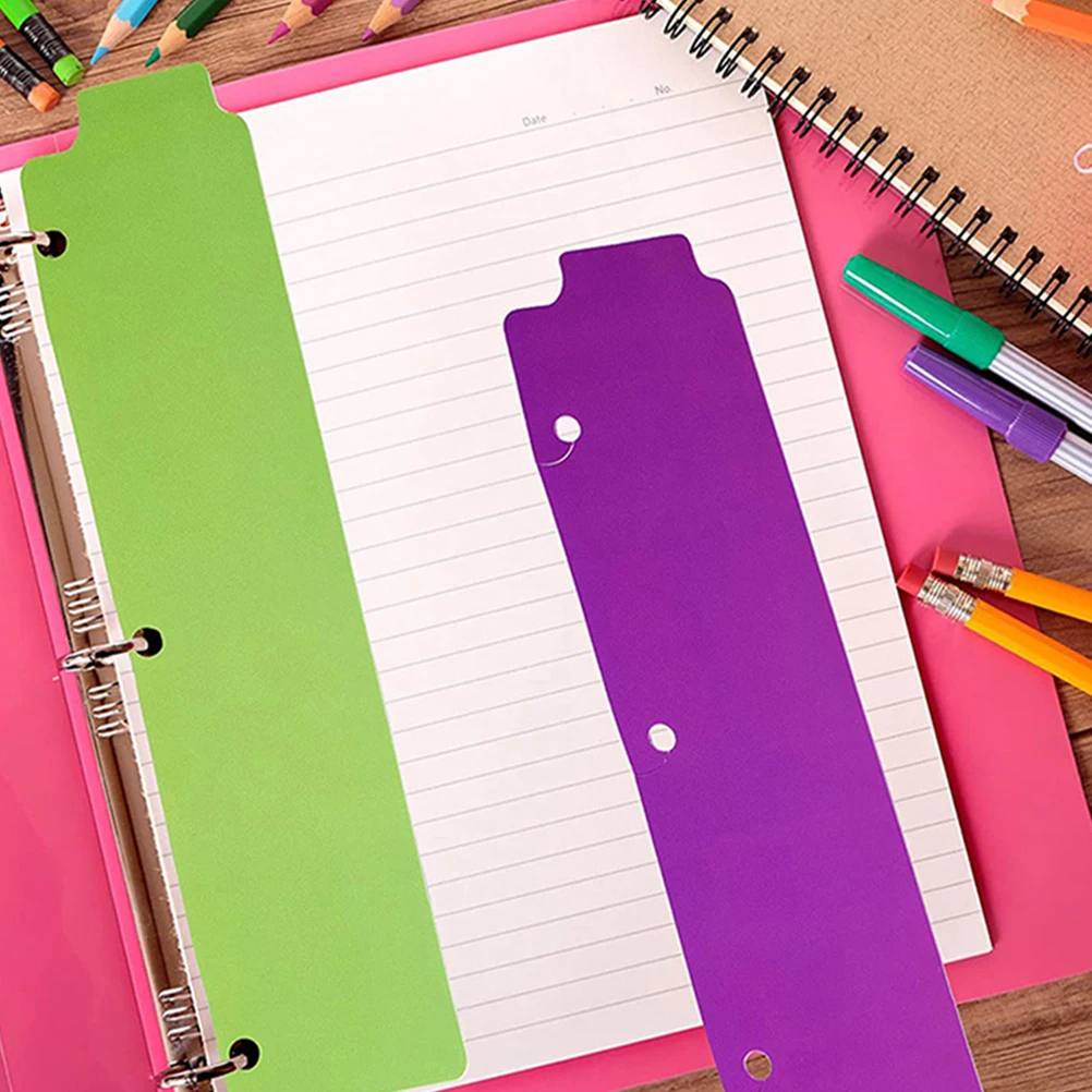 

15Pcs in Binder Dividers Repositionable Tabs for 3 Ring Binder Spiral Planner Notebook Document Page Organizer