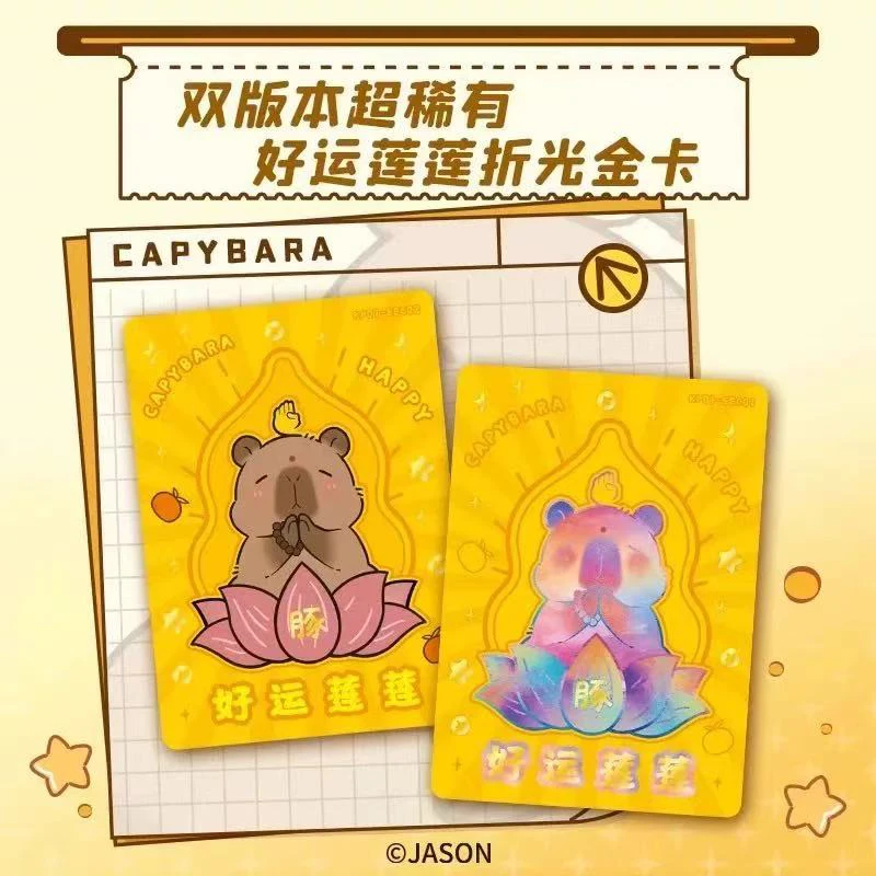 2025 Capybara Card Fun CCG Collezione Anime Carte collezionabili Booster Box Gioco da tavolo giocattolo per bambini in stock