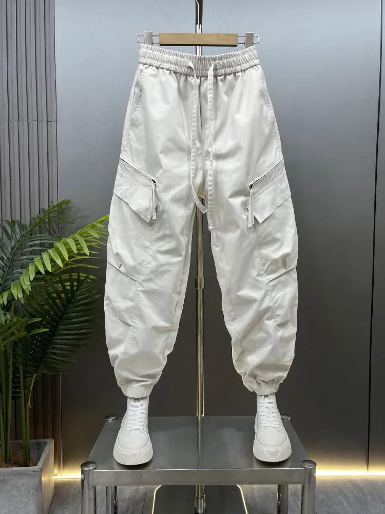 

Loose Fit Casual Workwear Pants Men's American Sle Loose Leggings Cool Harajuku Trousers Autumn New Arrival 3D Tailoring