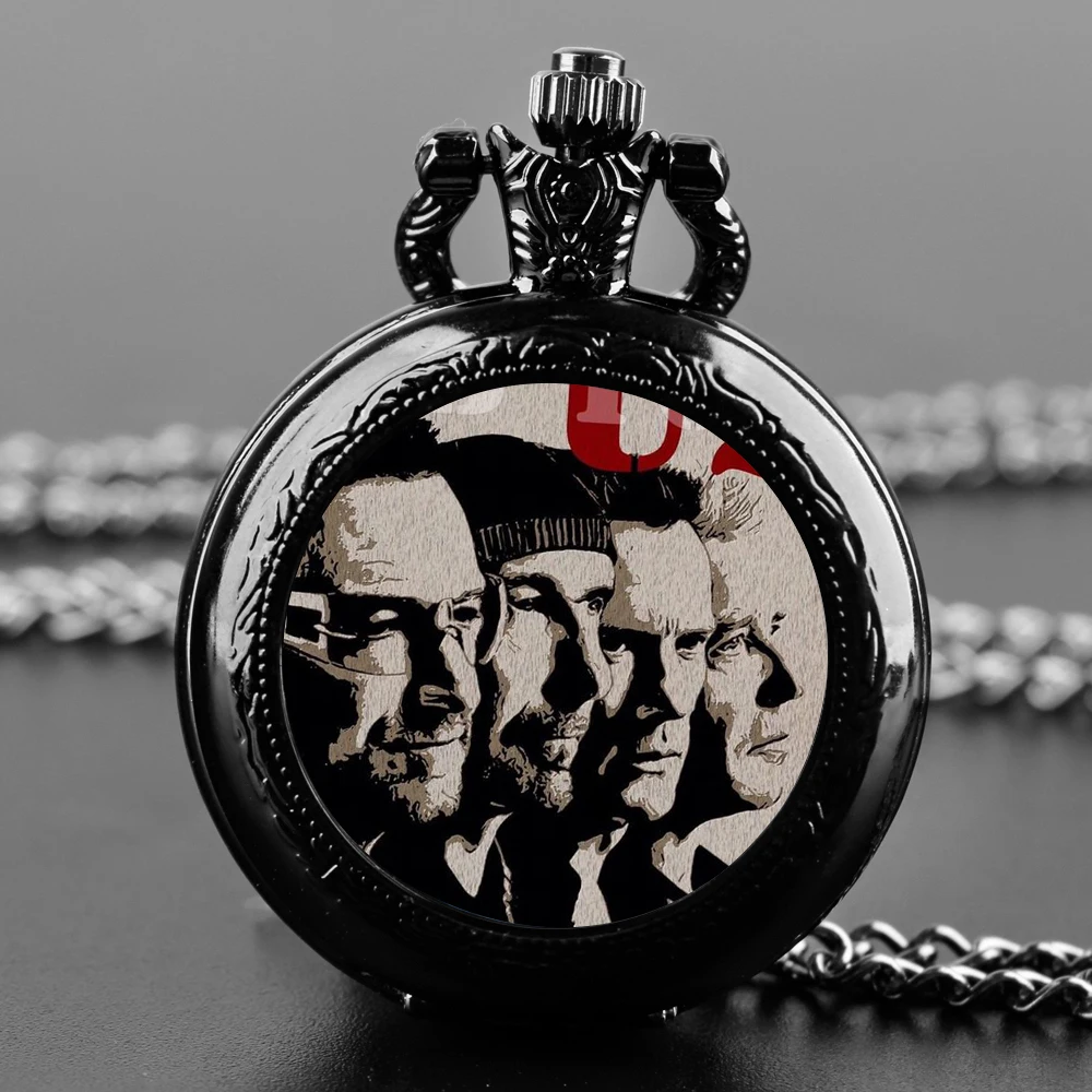 

Famous Band Design Vintage Quartz Pocket Chain Watch Necklace Watches For Men Kids Birthday Unique Gifts Mens Pocket Watches