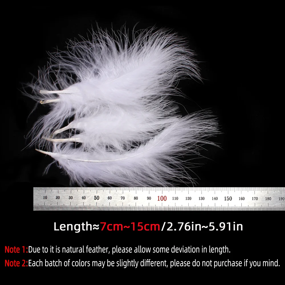 50개 마라부 깃털 천연 헤어 플라이 타잉 재료, 울리 - Feather Trim Marabou 리뷰 및 가격