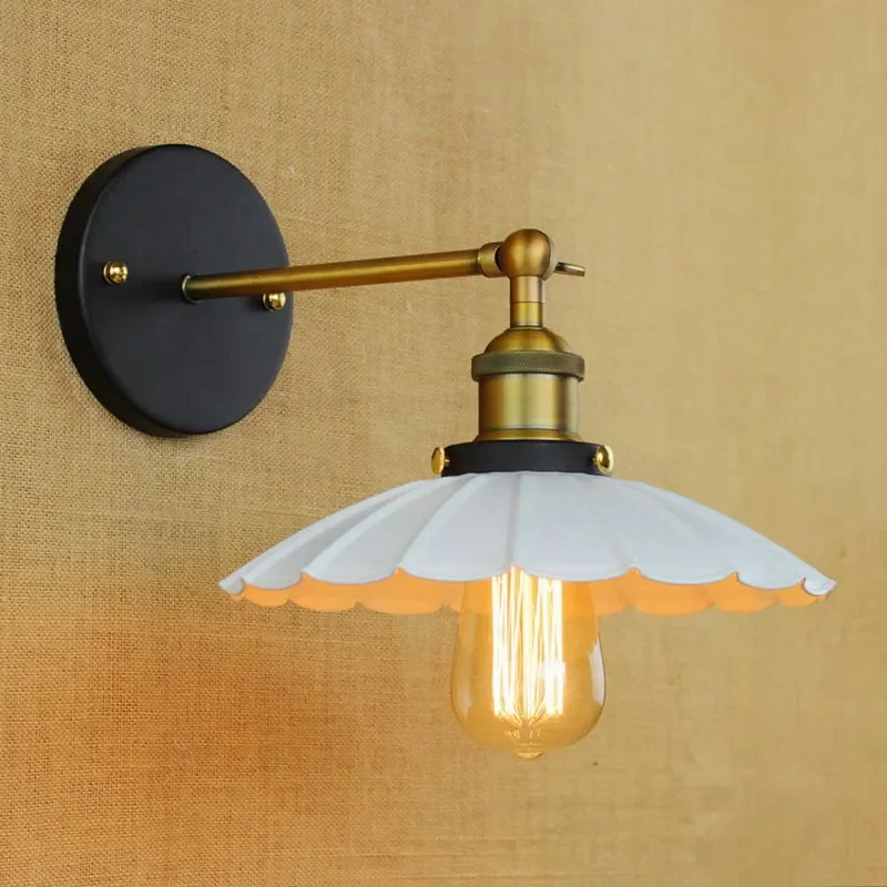 

Antique reto swing arm wall lamp for workroom bedside bedroom illumination sconce