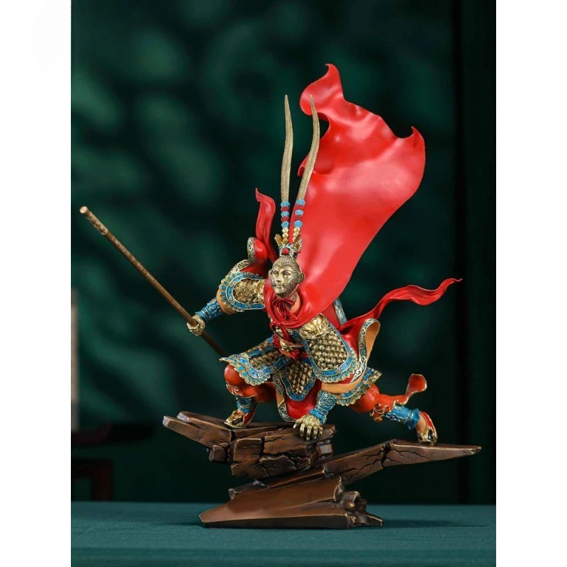 

Brass ornament boss office desktop wine cabinet Chinese style