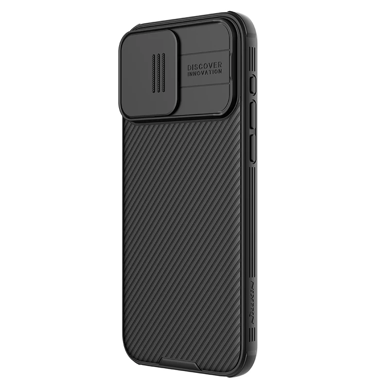 for iPhone 15 Pro Case Camshield Slide Camera Hard PC Soft Edge Heavy Duty Privacy Lens Protection Cover