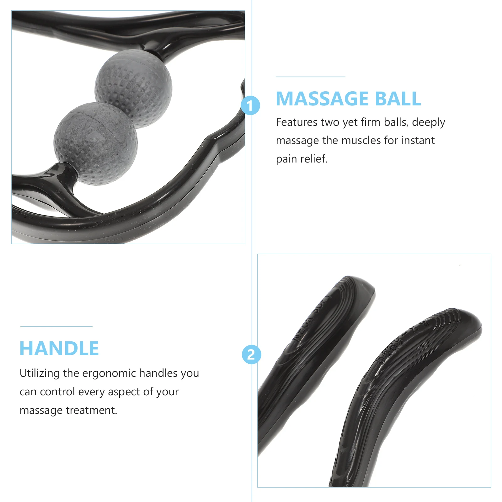 

Практичный массажер для ухода за шеей, 1 шт., ручной инструмент для массажа шеи для мгновенного облегчения боли в любом месте, массажер для шеи