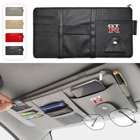 Auto Parasole Punto Tipo Multi-funzione Borsa di Immagazzinaggio Accessori Auto per Nissan GTR Teana Skyline Kawasaki R32 R34 R35 J10 J11