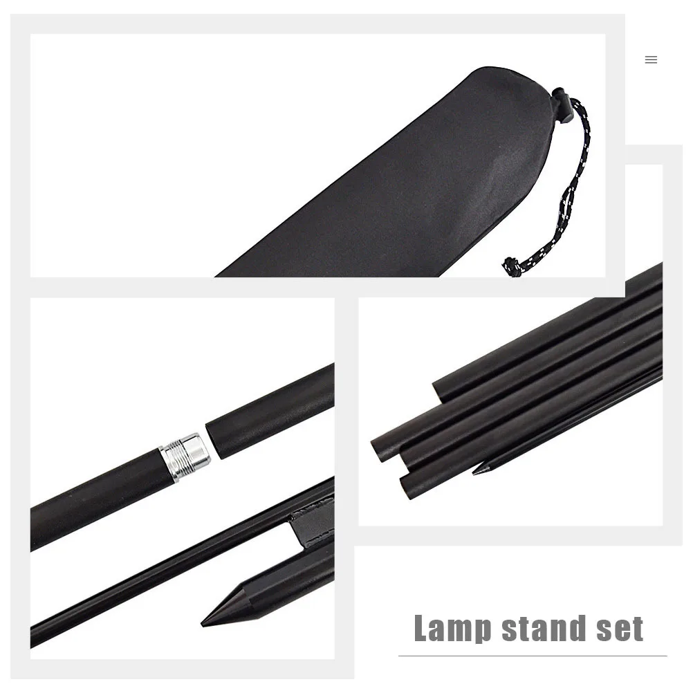 

1Set Adjustable Lighting Stand Aluminum Alloy Folding Lamp Pole Outdoor Camping Light Holder Portable Lamp Bracket