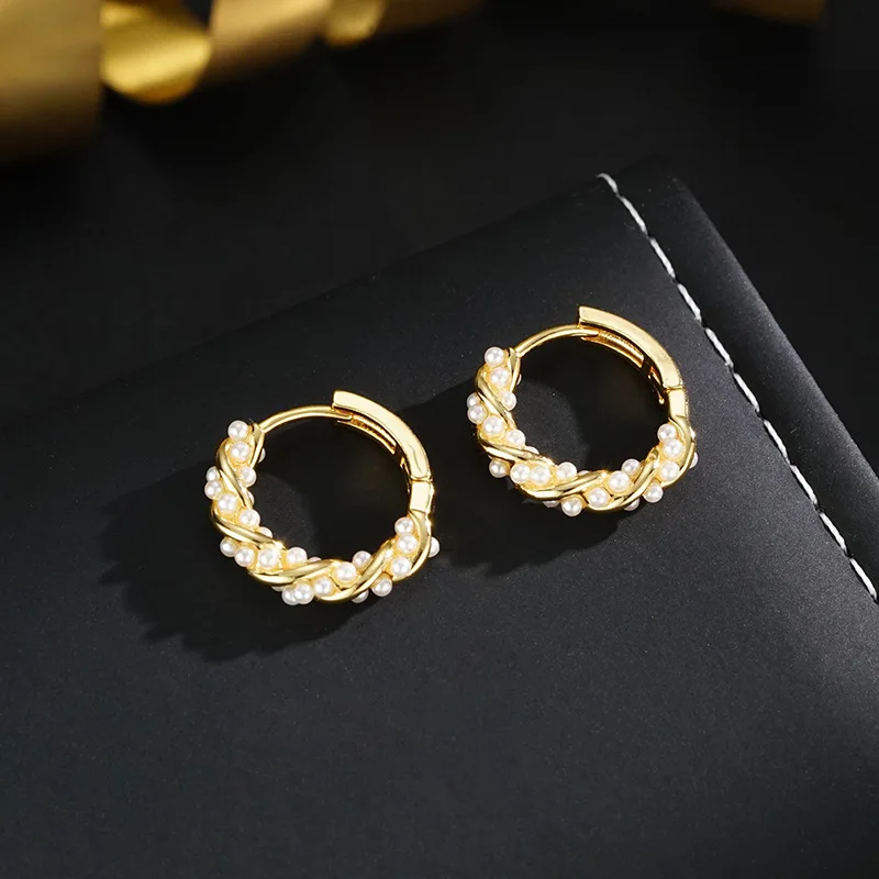 Original Jewelry Trendy Little Pearl 14K Gold Filled Female Stud Earrings Promotion Gifts Anti Allergy 2027 New Style