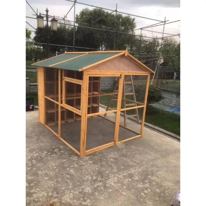 Assembled  nests wooden paired cages